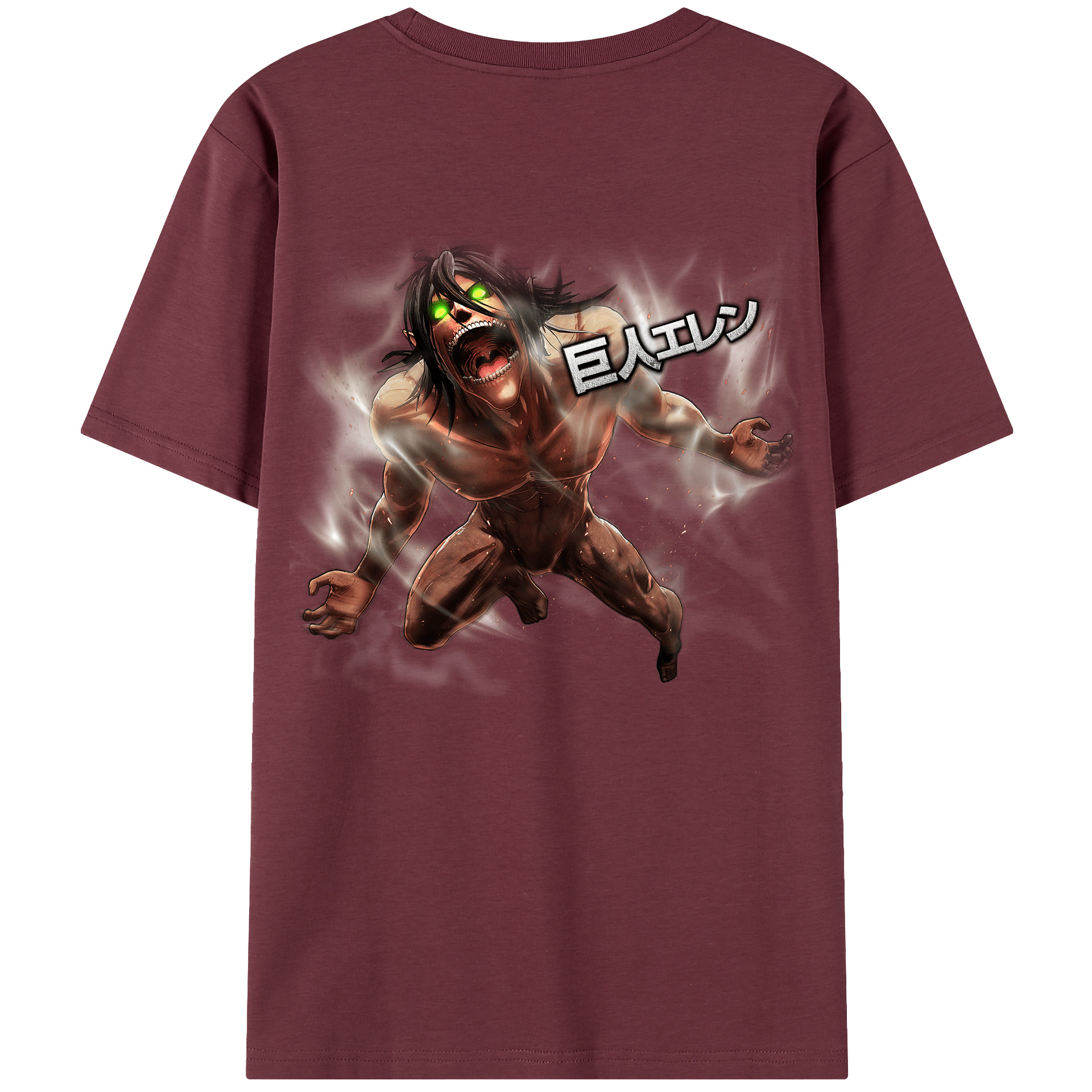 （画像用） 進撃の巨人 Attack on Titan 綿100％半袖Tシャツ（背面プリント）